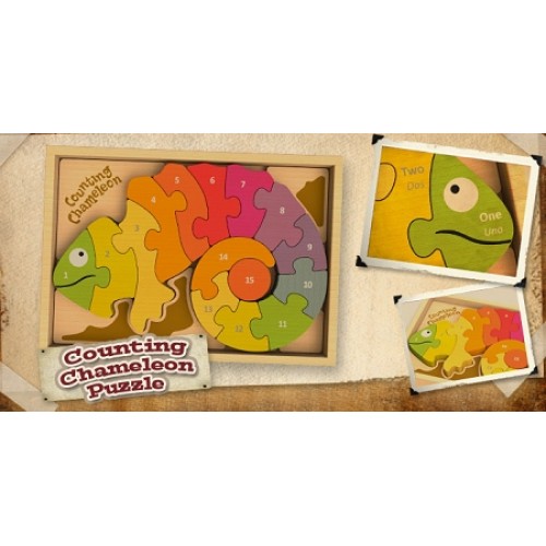 Begin Again Toys Counting Chameleon Puzzle